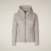 Women's Puffer Jacket Melody in Sand Beige - Women's Coats | Save The Duck