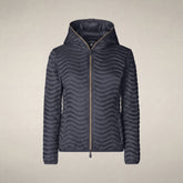 Women's Puffer Jacket Melody in Blue Black - Women's Coats | Save The Duck