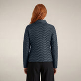 Women's animal free puffer jacket pearl in blue black - Animal-Free Puffer Jackets for Women | Save The Duck