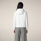 Women's Hooded Jacket Stella in White - Women's Coats | Save The Duck