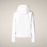 Women's Hooded Jacket Stella in White - Women's Coats | Save The Duck