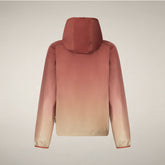 Women's Hooded Jacket Viv with Siena red gradient print - Woman's Jackets | Save The Duck