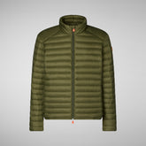 Man's Puffer Jacket Alexander in Dusty Olive | Save The Duck