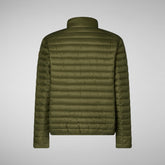 Man's Puffer Jacket Alexander in Dusty Olive | Save The Duck