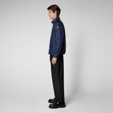 Man's Puffer Vest Alexander in Navy Blue | Save The Duck