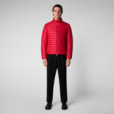 Men's Alexander Puffer Jacket in Tango Red - Men's Collection | Save The Duck