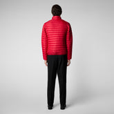 Men's Alexander Puffer Jacket in Tango Red - Lightweight Puffers for Men | Save The Duck