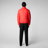 Men's Alexander Puffer Jacket in Poppy Red - Men's Collection | Save The Duck