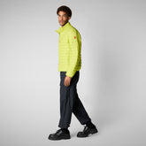 Man's Puffer Jacket Alexander in Lichen Green | Save The Duck