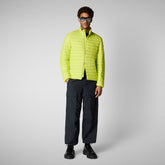 Man's Puffer Jacket Alexander in Lichen Green | Save The Duck