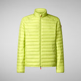 Man's Puffer Jacket Alexander in Lichen Green | Save The Duck