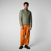 Man's Puffer Jacket Alexander in Swamp Green | Save The Duck