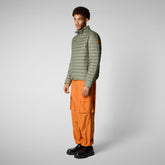 Man's Puffer Jacket Alexander in Swamp Green | Save The Duck