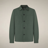 Men's Jacket Basil in Thyme Green - Jackets for Men | Save The Duck