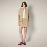 Women's Bomber Jacket Jena in Stardust Beige - ASAP - Smartleisure Clothing Woman | Save The Duck