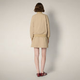 Women's Bomber Jacket Jena in Stardust Beige - ASAP - Smartleisure Clothing Woman | Save The Duck