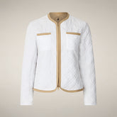 Women's Puffer Jacket Jalina in White - Women's Coats | Save The Duck