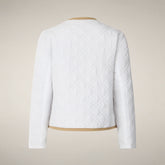 Women's Puffer Jacket Jalina in White - Women's Coats | Save The Duck