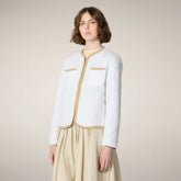 Women's Puffer Jacket Jalina in White | Save The Duck