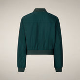 Women's Bomber Jacket Nora in Salamander Green - Woman's Jackets | Save The Duck