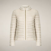 Women's Puffer Jacket Reya in Sand Beige - Women's Coats | Save The Duck