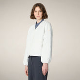 Women's puffer jacket Fara in Off White | Save The Duck