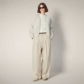 Women's puffer jacket Fara in Rainy Beige - Women's Coats | Save The Duck