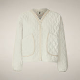 Women's puffer jacket Fara in Rainy Beige - Women's Coats | Save The Duck