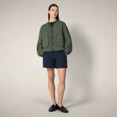 Women's puffer jacket Fara in Thyme Green - Women's Coats | Save The Duck