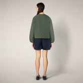 Women's puffer jacket Fara in Thyme Green - Women's Coats | Save The Duck