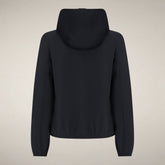 Women's Hoodie Dorina in Black - ASAP - Smartleisure Clothing Woman | Save The Duck