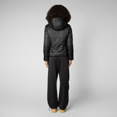 Women's Laila Reversible Hooded Jacket in Black | Save The Duck