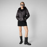 Women's jacket laila in brown black | Save The Duck