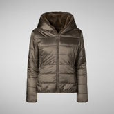 Women's jacket laila in brown black | Save The Duck