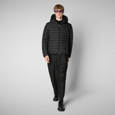 Men's Hooded Jacket Ezra in Black | Save The Duck