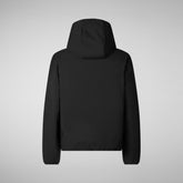 Man's Ezra Hooded Jacket in Black | Save The Duck