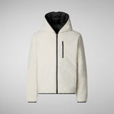 Man's Ezra Hooded Jacket in Rainy Beige | Save The Duck