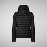 Women's Daisy Hooded Puffer Jacket in Black | Save The Duck