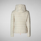 Women's Daisy Hooded Puffer Jacket in Rainy Beige | Save The Duck