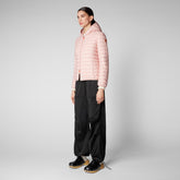 Women's Daisy Hooded Puffer Jacket in Blush Pink - GIGA Collection | Save The Duck