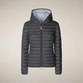 Women's Puffer Jacket Daisy in Storm Grey - Women's Coats | Save The Duck