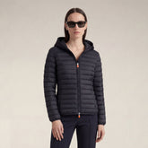 Women's Puffer Jacket Daisy in Blue Black | Save The Duck
