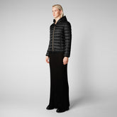 Women's Alexis Hooded Puffer Jacket in Black - Women's Collection | Save The Duck