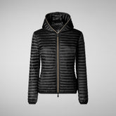 Women's Alexis Hooded Puffer Jacket in Black | Save The Duck