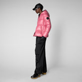 Women's Lois Hooded Puffer Jacket in Bloom Pink - Women's Icons Collection | Save The Duck