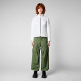 Women's Andreina Puffer Jacket in White - Holiday Party Collection | Save The Duck