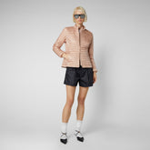 Women's Andreina Puffer Jacket in Powder Pink | Save The Duck