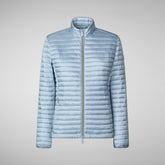 Women's Andreina Puffer Jacket in Dusty Blue | Save The Duck