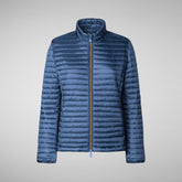 Women's Andreina Puffer Jacket in Navy Blue | Save The Duck