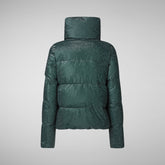 Women's Yvonna Animal free Puffer jacket in Land Green | Save The Duck